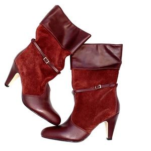 Vintage low calf booties